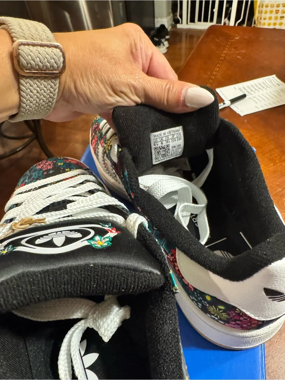 Adidas x Liberty London Campus 00s Floral Sneakers 6.5Y Women’s 8 NWT Box